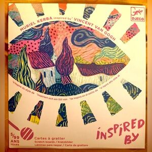 Djeco scratch art inspired by Van Gogh for all ages